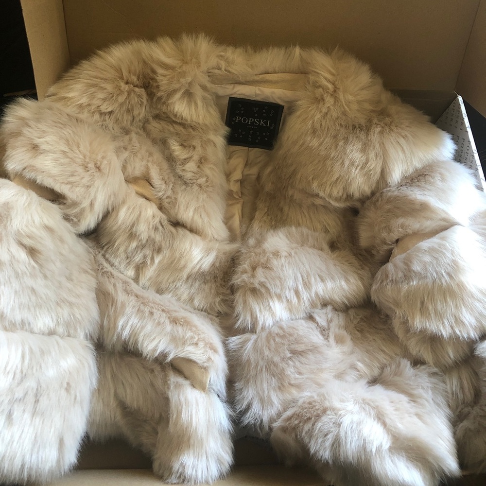 Popski London Faux Kensington in tan (NWT)